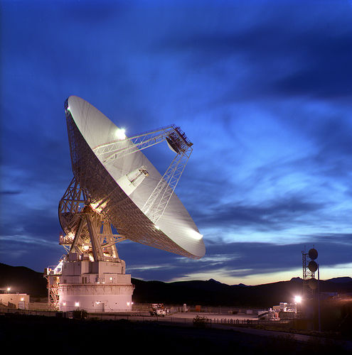 The Goldstone radar dish.  (Image: NASA JPL)