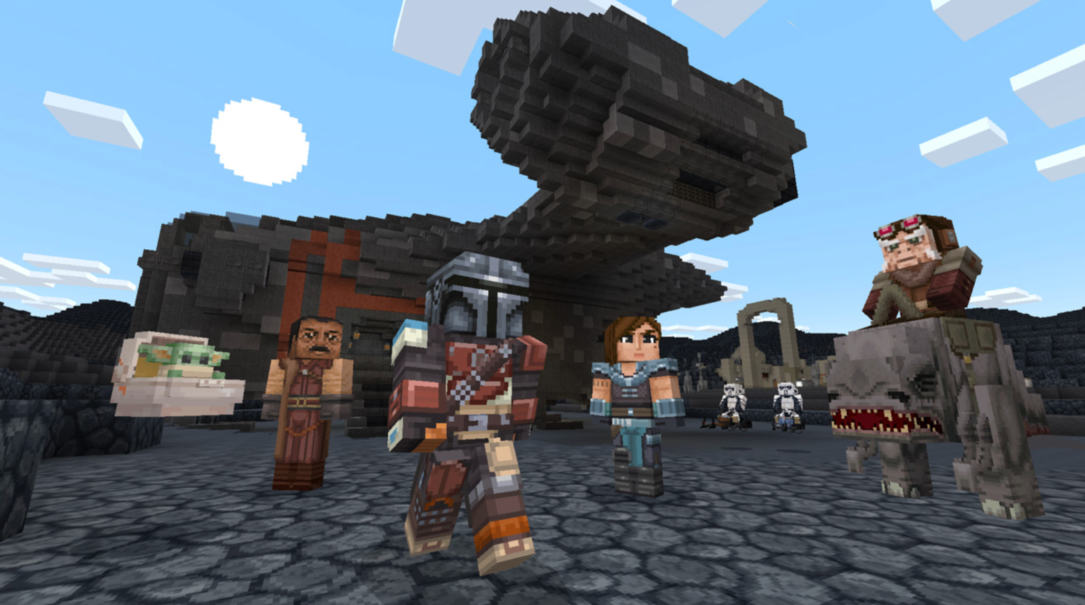 Even in block form, the Child is adorable.  (Image: Mojang Studios)
