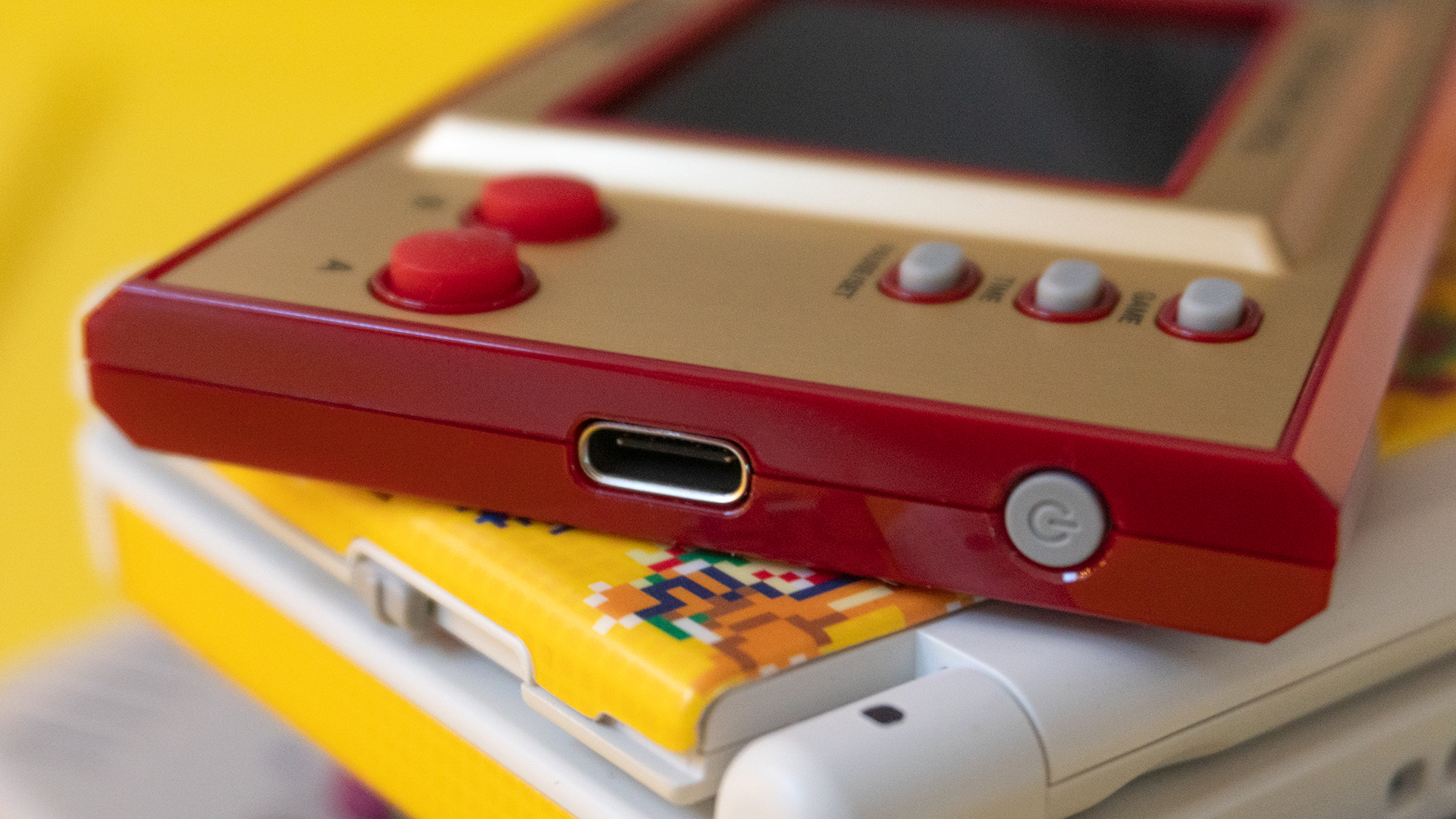 Charged over USB-C the Game & Watch's battery is good for about eight hours of playtime, depending on how bright you keep the screen. (Photo: Andrew Liszewski - Gizmodo)