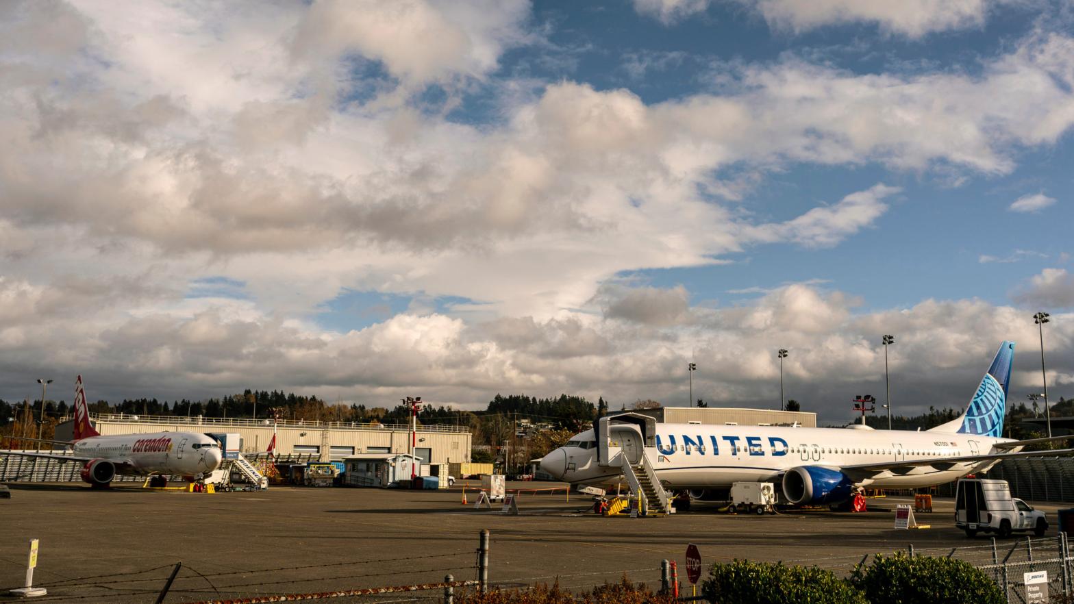 Boeing 737 Max aeroplanes sit parked at the company's Renton production facility on November 13, 2020 in Renton, Washington.  (Photo: David Ryder, Getty Images)