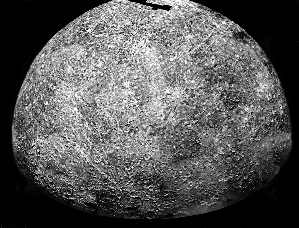 NASA's Mariner 10 spacecraft captured this photo of Mercury in 1974.  (Image: NASA/JLP)