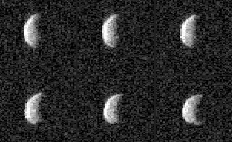 Asteroid 2001 GQ2, as imaged by the Arecibo in April 2001. (Image: NAIC)