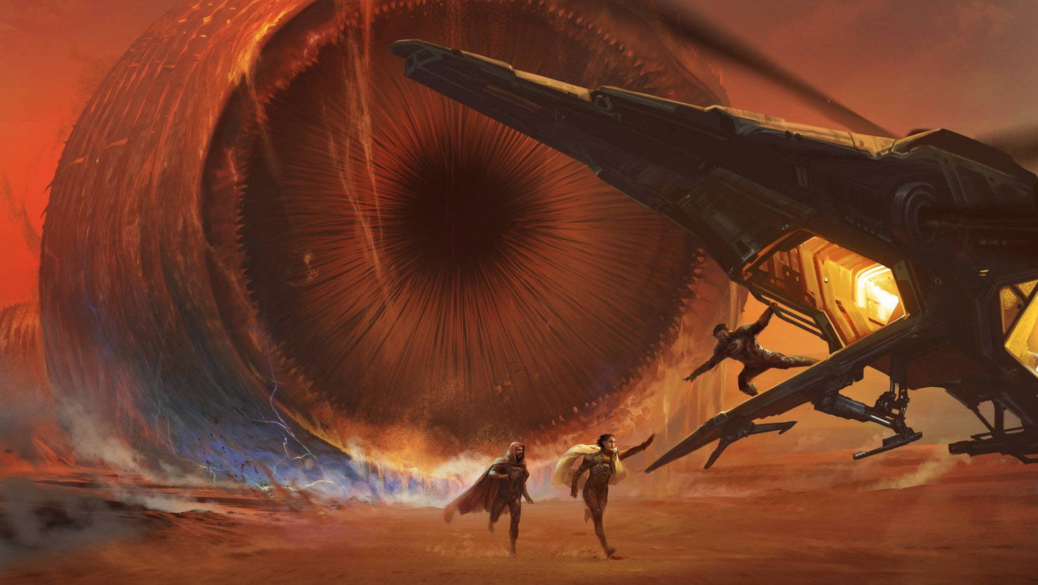 The first art excerpt for the new Dune roleplaying game.  (Image: Modiphius)