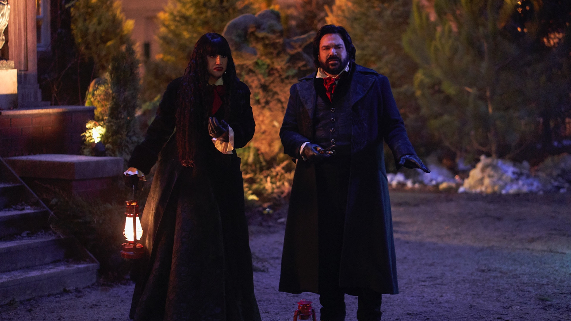 A scene from season two of What We Do in the Shadows. (Image: FX)