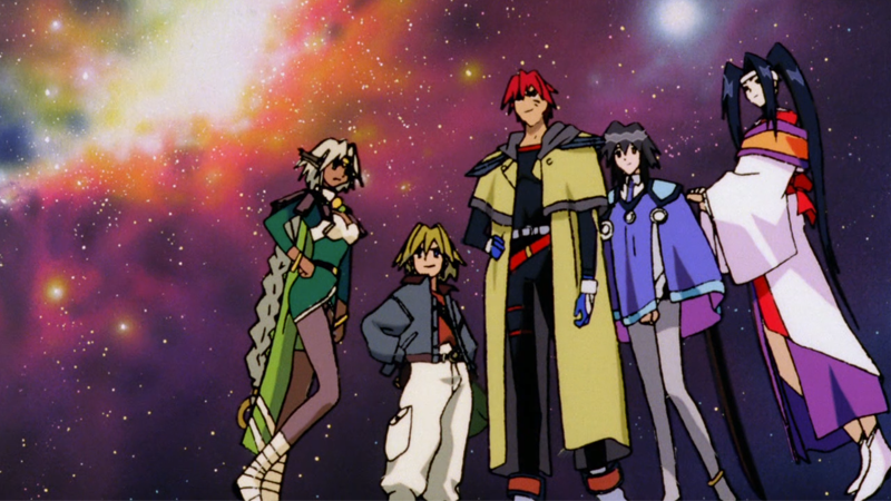 The crew of the Outlaw Star, ready for more adventure. (Screenshot: Sunrise/Crunchyroll)