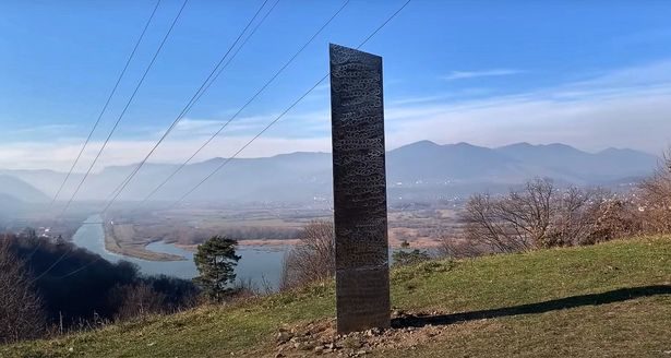 mystery monolith in Romania