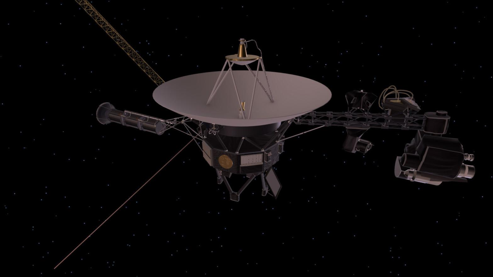 Artistic conception of a Voyager spacecraft.  (Image: NASA/JPL-Caltech)