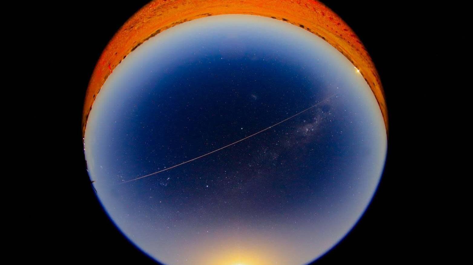 Fireball taken from Coober Pedy. (Image: JAXA)