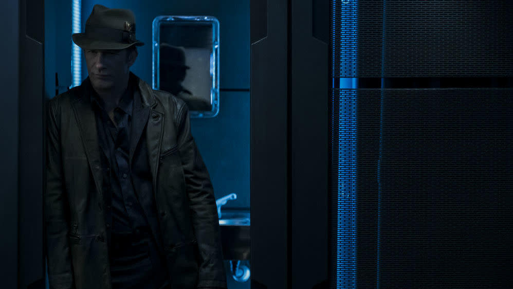 You know it's the Investigator (Thomas Jane), seen here in season four, because of the hat. (Image: Amazon Studios)