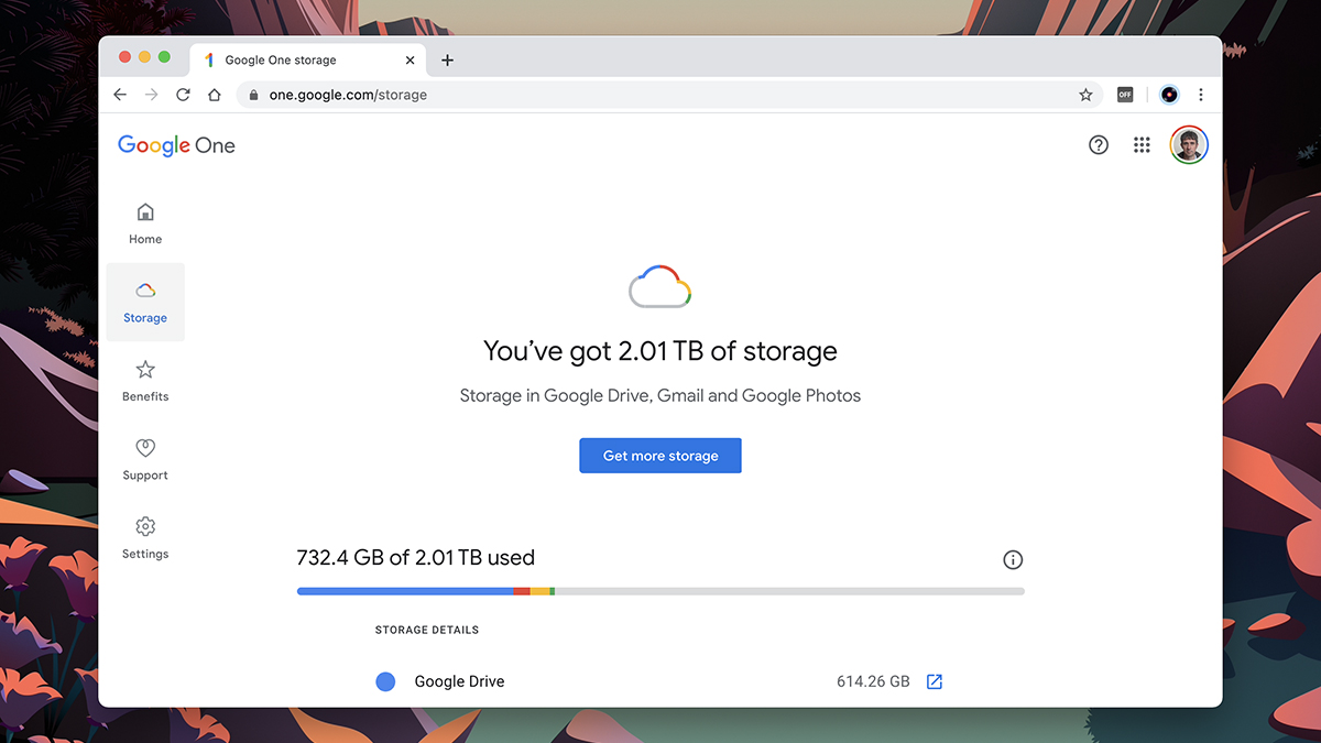 Google is one of many companies that will sell you some cloud storage. (Screenshot: Google)