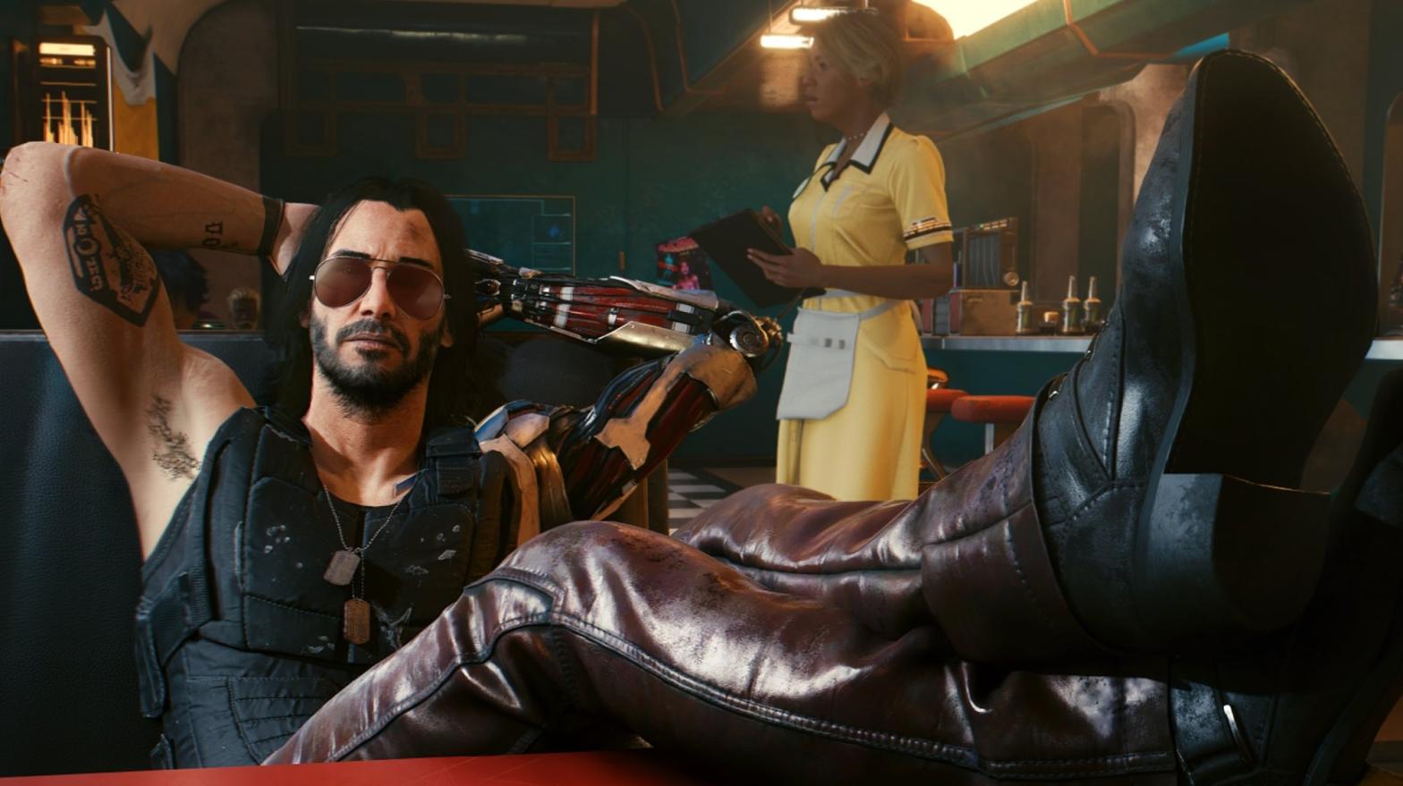 Keanu wouldn't fall for this. (Screenshot: CD Projekt Red)