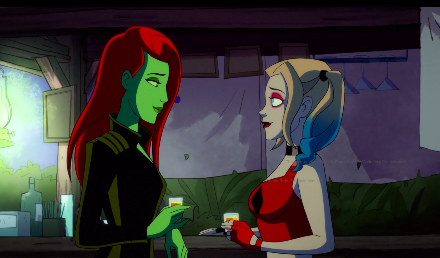 Ivy and Harley having a drink. (Screenshot: HBO Max)