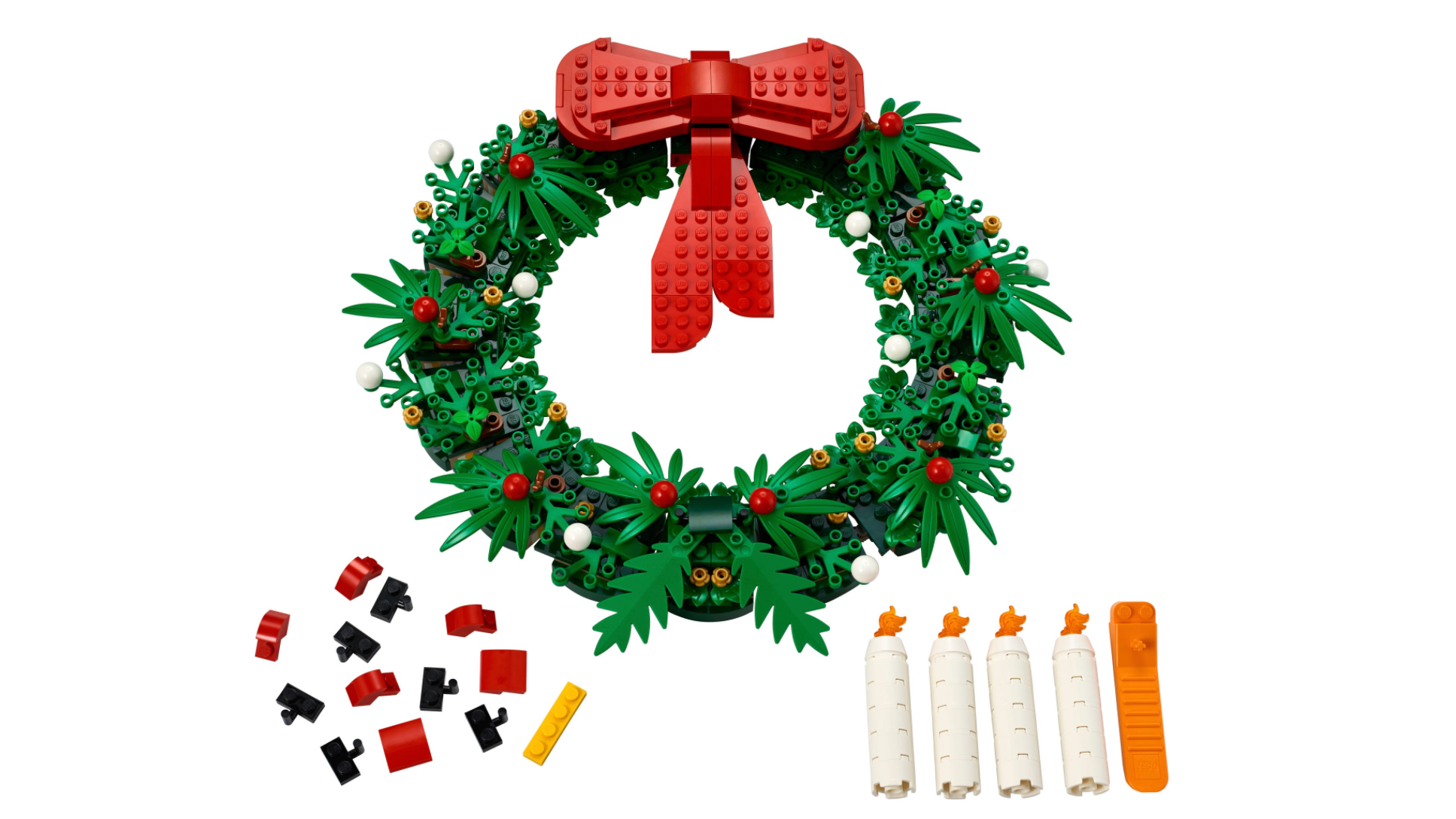 Lego's holiday wreath.  (Image: Lego)