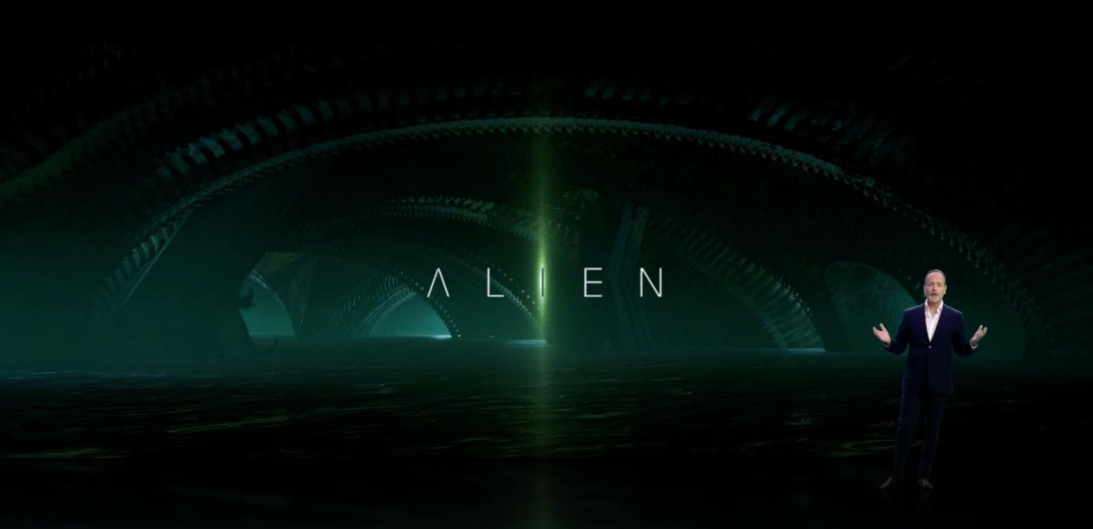 FX's John Landgraf announces the Alien series. (Screenshot: Disney)