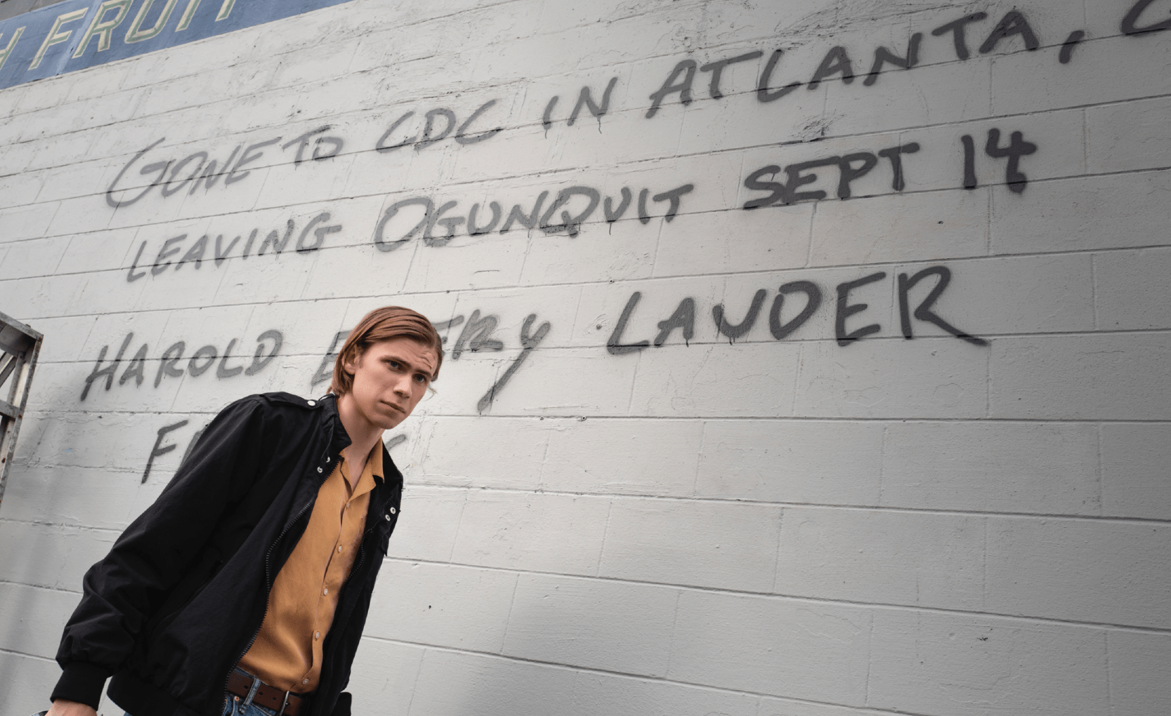 Harold (Owen Teague) leaves one of many messages on his post-Captain Trips road trip. (Image: CBS All Access)