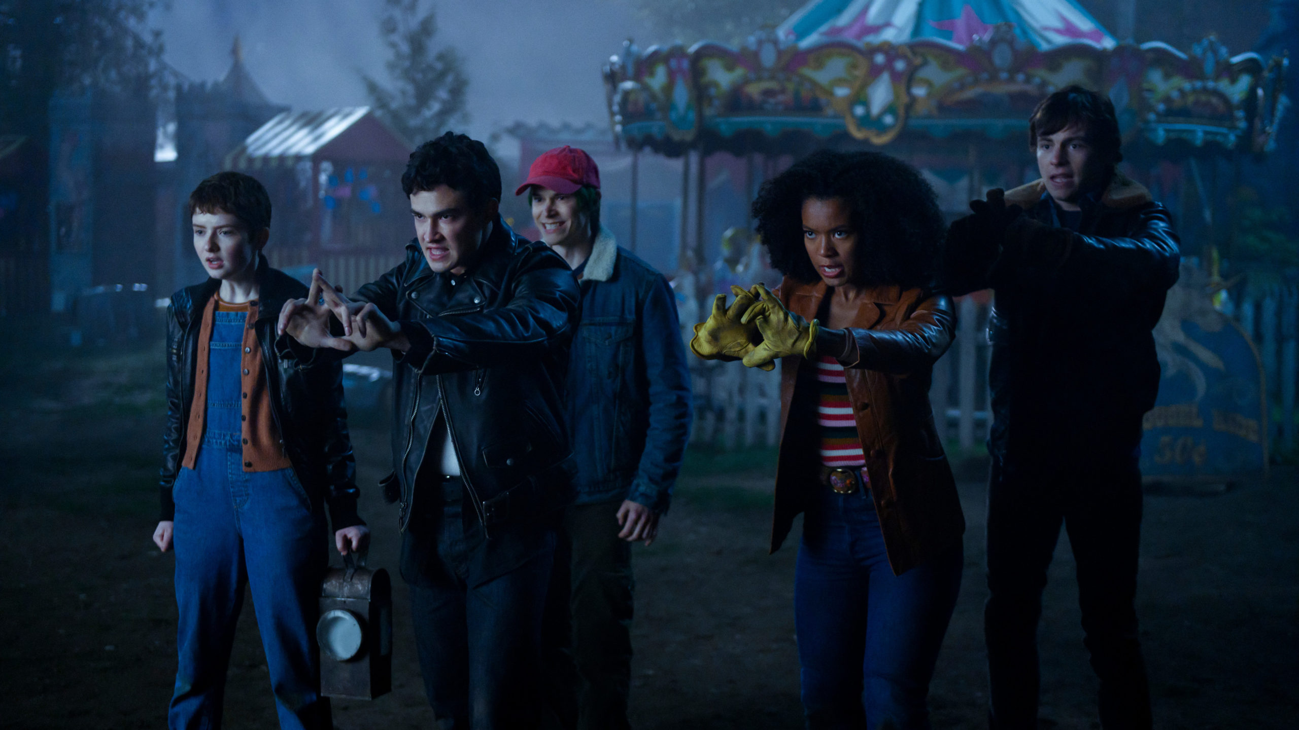 The Fright Club wards off a fright.  (Image: Netflix)