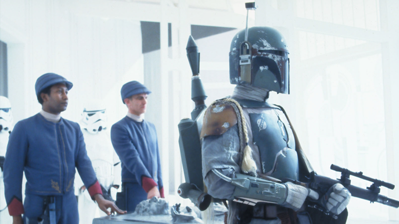 Boba Fett escorts his bounty in Empire Strikes Back. (Image: Lucasfilm)