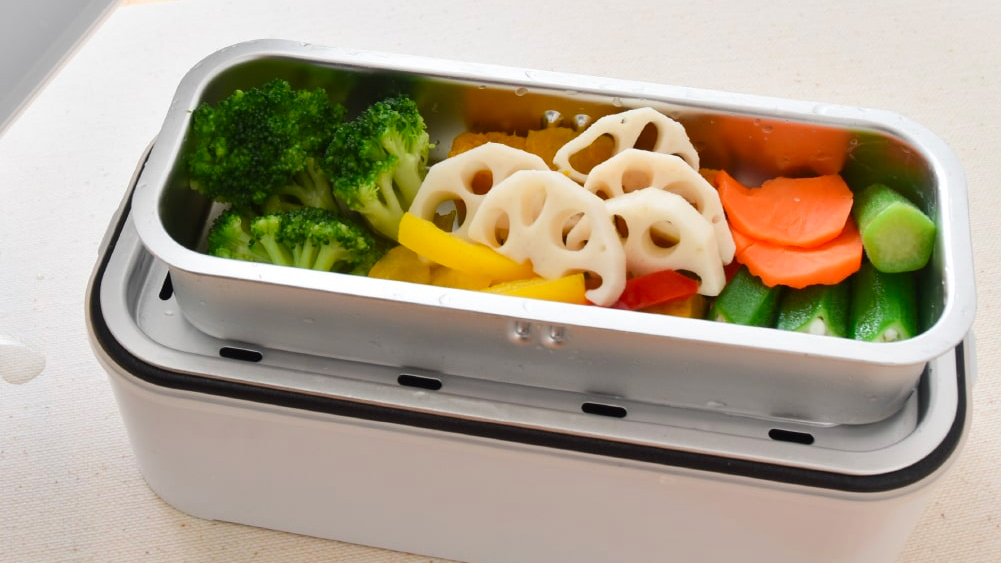 Double-Decker Bento Box Rice Cooker Promises Hot and Fresh Work Lunches That Rival Take Out