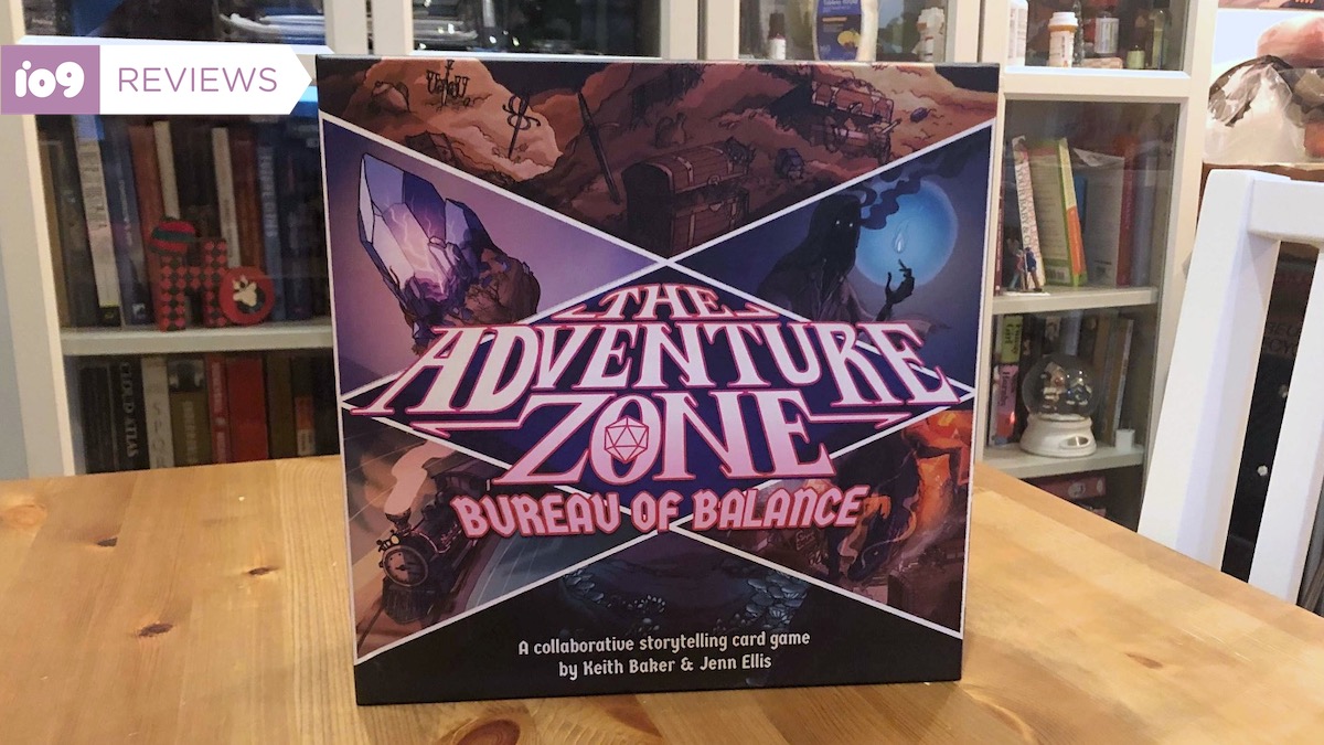 The box cover art for The Adventure Zone: Bureau of Balance.  (Photo: Beth Elderkin/io9)