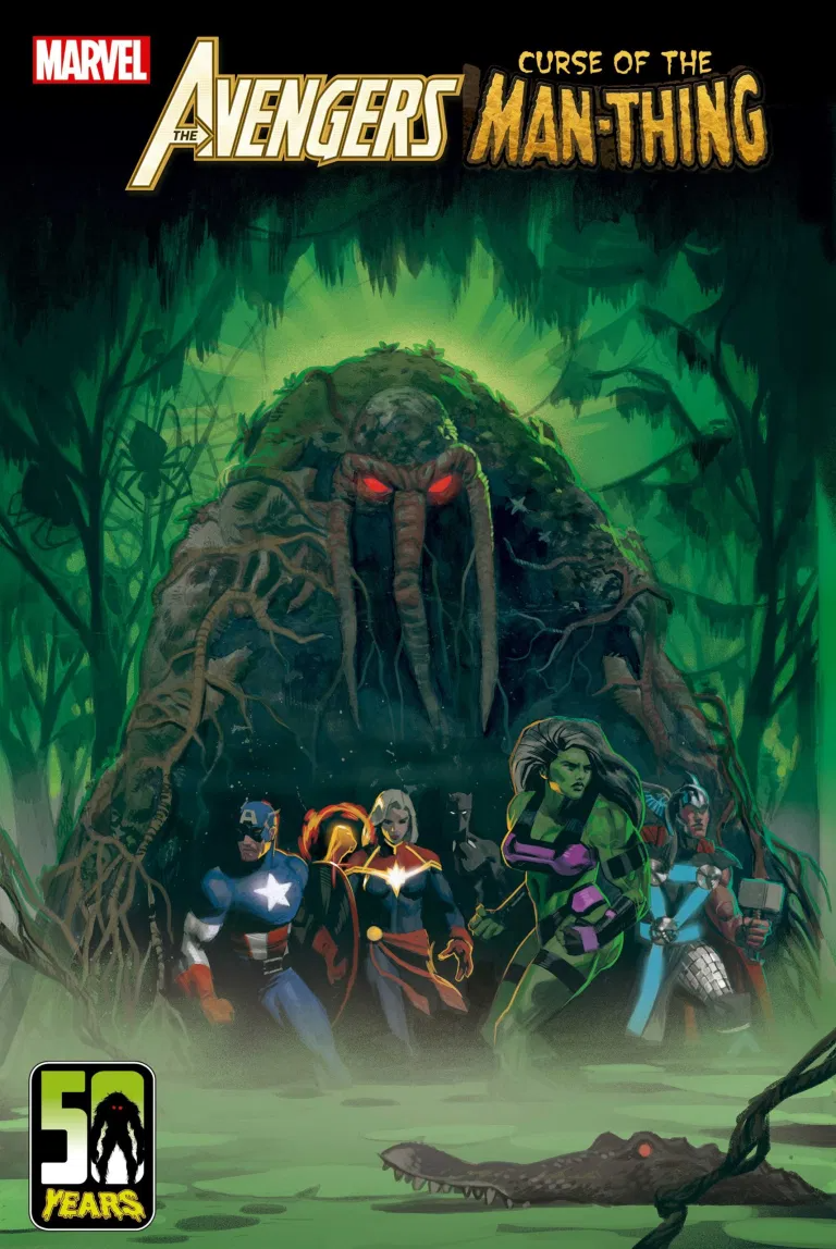 Cover for Avengers: Curse of the Man-Thing #1.  (Illustration: Daniel Acuña)