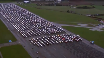 UK Airfield Becomes World’s Largest Truck Stop As Drivers Remain Stuck At French Border