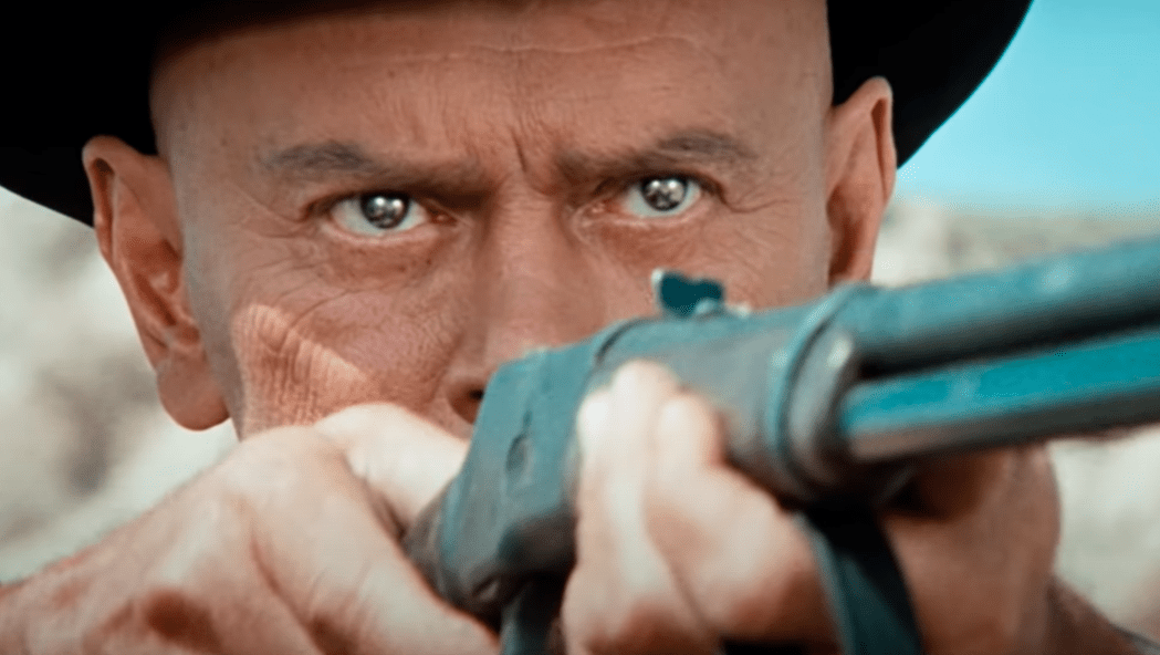 The Gunslinger aiming his rifle. (Screenshot: HBO Max/MGM)