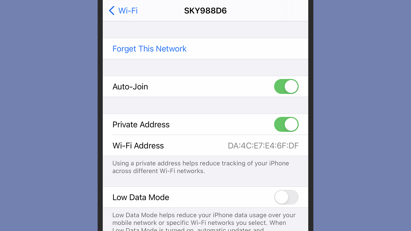 Wifi drop-outs is one problem that's been linked to iOS 14. (Screenshot: iOS)