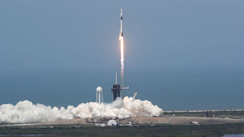 SpaceX launches astronauts to orbit in May 2020. (Photo: Joe Raedle, Getty Images)