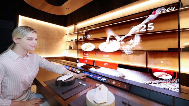 LG’s Envisioning Futuristic Sushi Bars With Transparent OLEDs