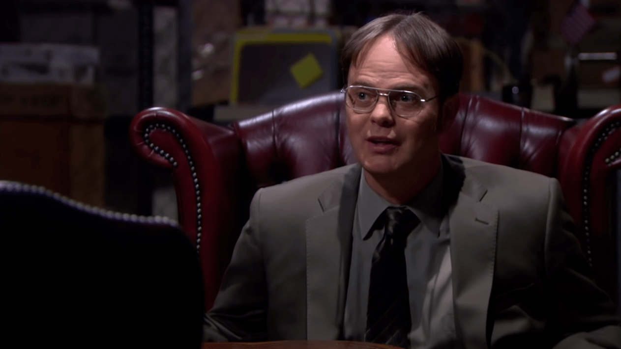 Dwight is Neo? (Screenshot: NBC/YouTube)