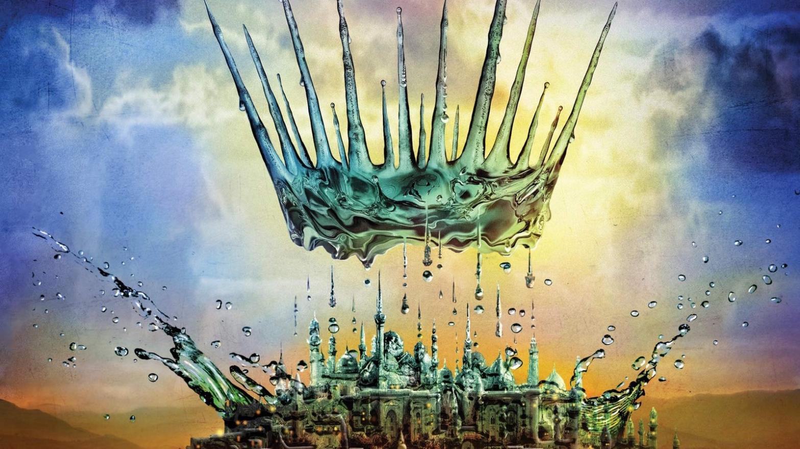 Crop of the cover art for Greta Kelly's upcoming fantasy debut, The Frozen Crown. (Image: Harper Voyager)