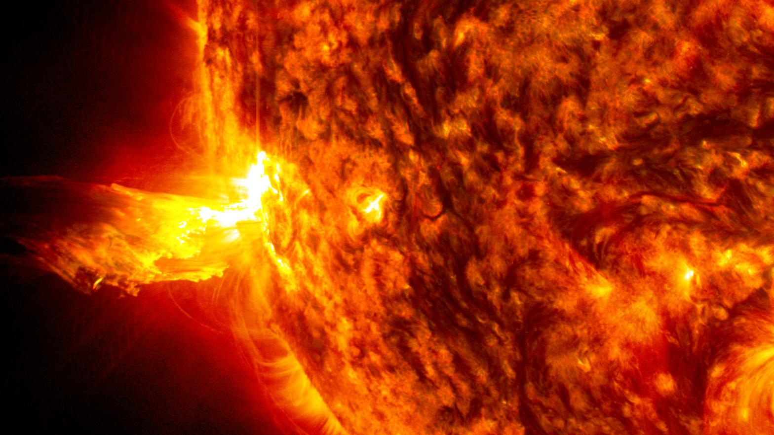 A solar coronal mass ejection as observed on June 20, 2013.  (Image: NASA’s Goddard Space Flight Centre/SDO)