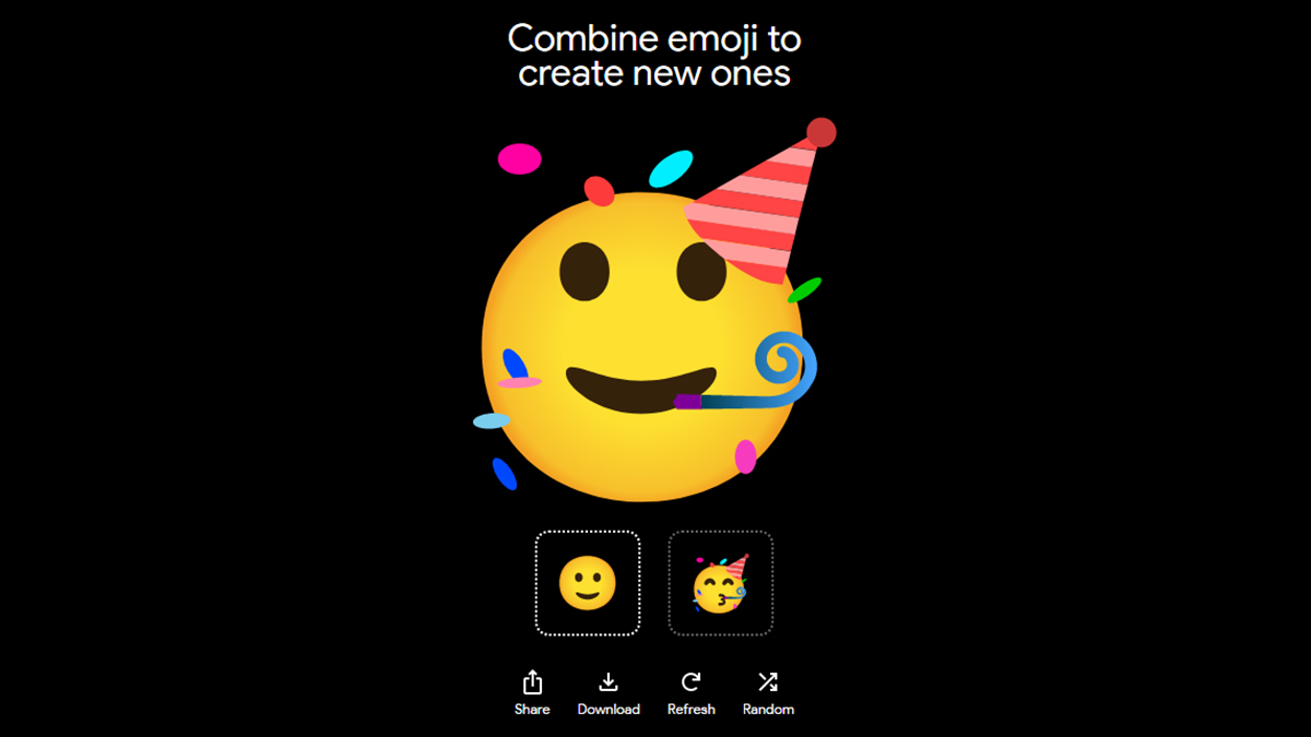 Screenshot: Emoji Kitchen