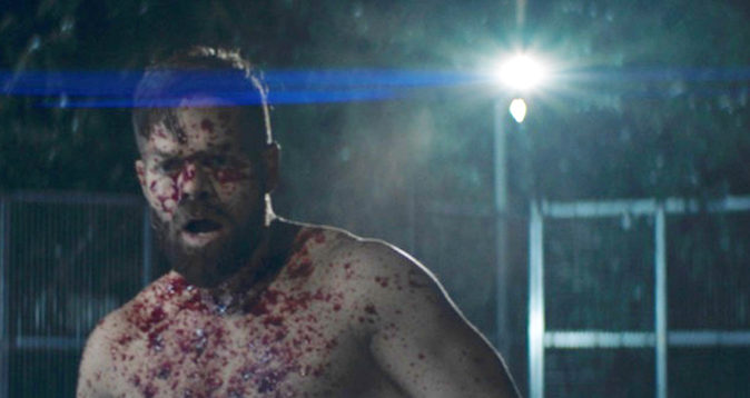 Hey Amos (Wes Chatham), you've got red on you. (Screenshot: Amazon Studios)