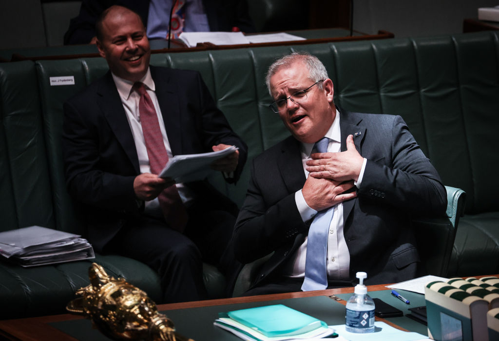 Scott Morrison, the Australian Prime Minister who won't do anything about conspiracy theories promoted by his backbenchers