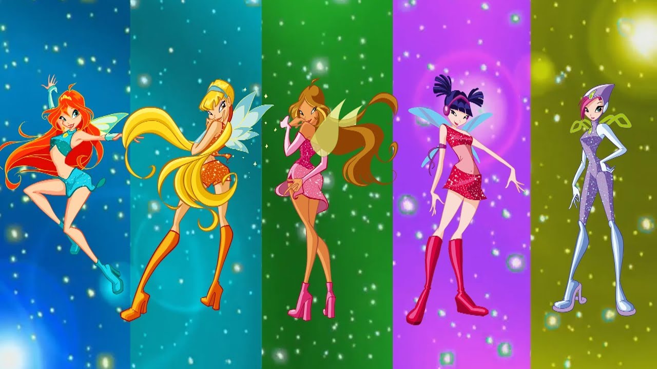 Bloom (left) and the other fairies in Winx Club.  (Image: Nickelodeon)