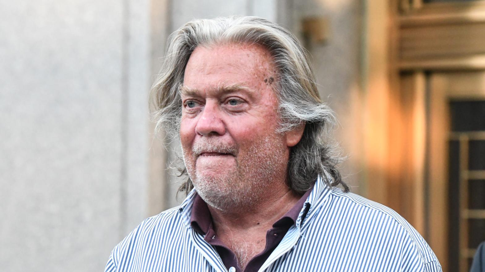 Former White House Chief Strategist Steve Bannon exits the Manhattan Federal Court on August 20, 2020. (Photo: Stephanie Keith, Getty Images)
