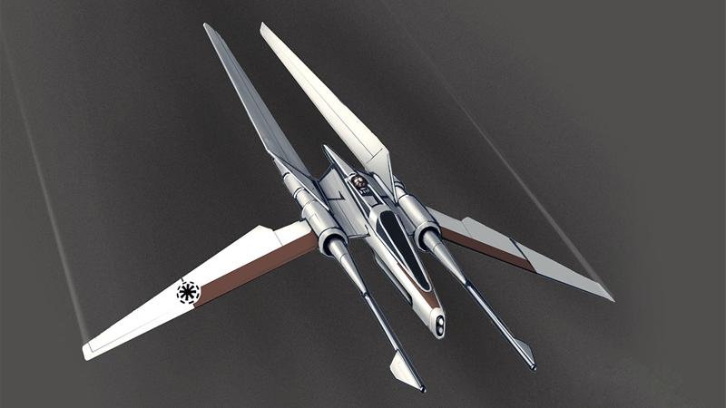 A Jedi Order Vector fighter craft, from the High Republic era — a setting we'd love future Star Wars games to visit! (Image: Lucasfilm)