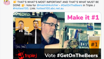 Dan Andrews Stans Are Trying To Get The ‘Get On The Beers’ Song Into Triple J’s Hottest 100