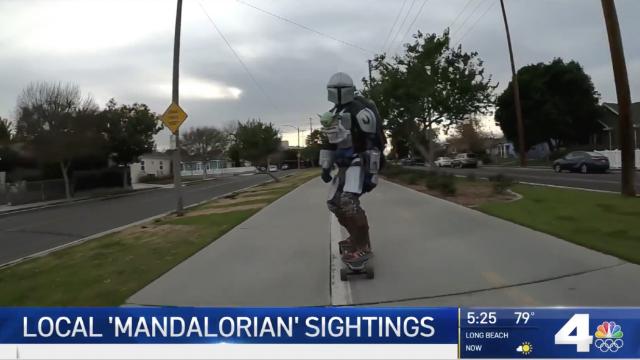 The Mandalorian (and Baby Yoda) Spotted Ripping in Los Angeles