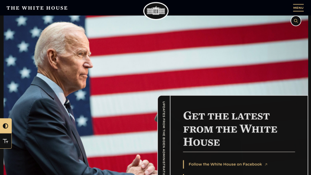 White House Website Finally Supports Dark Mode