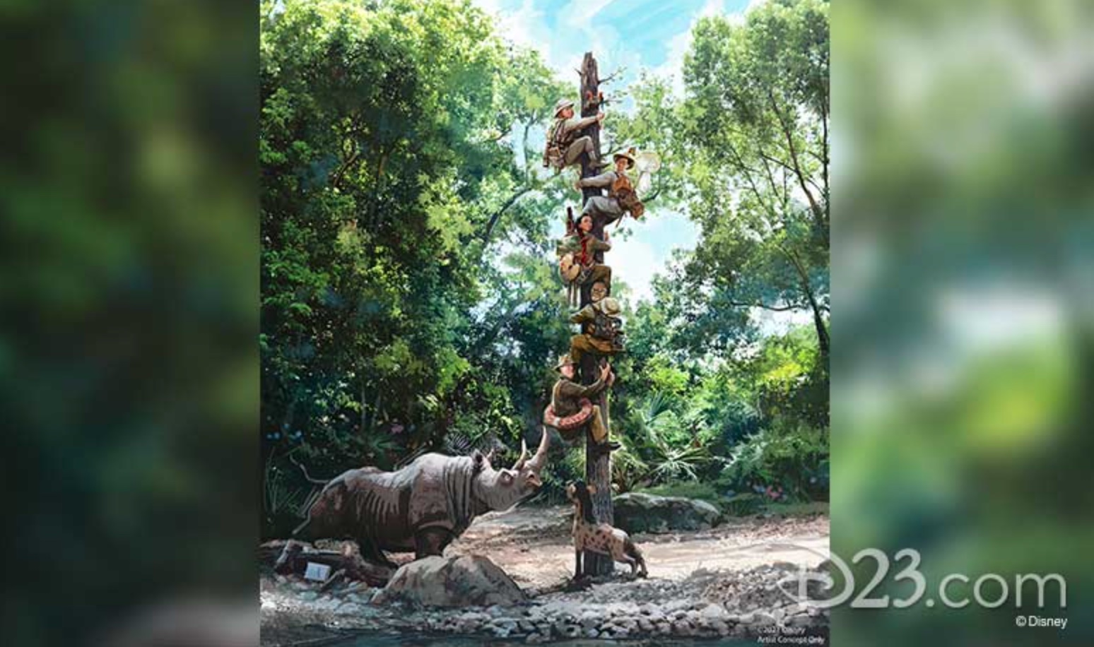 Concept art from the updated Jungle Cruise. (Image: D23.com)