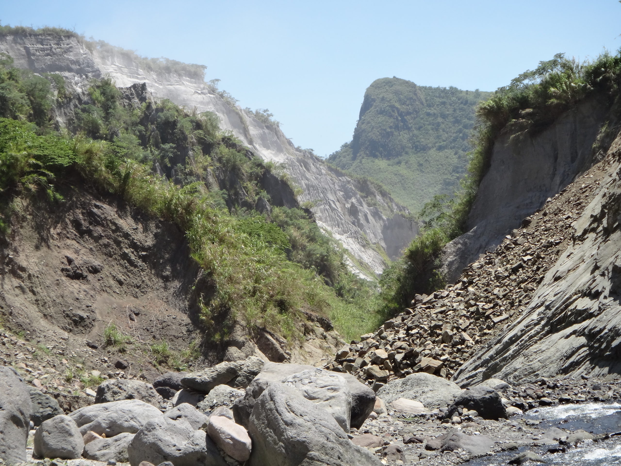 The Pinatubo landscape still shows evidence of the 1991 eruption. (Image: © Danny Balete, Field Museum)