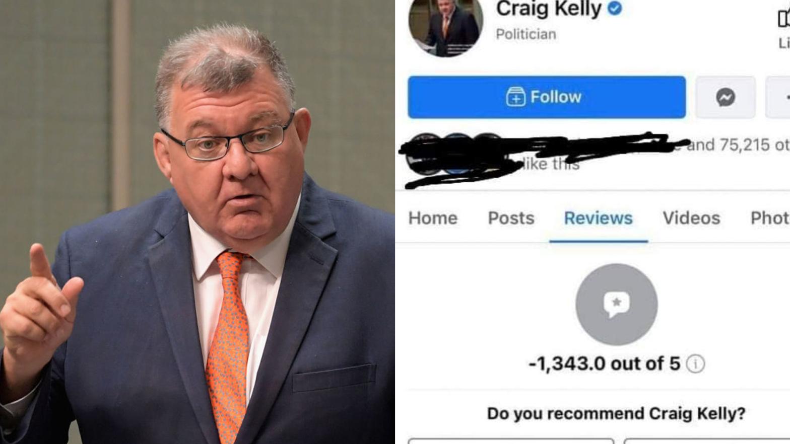 Craig Kelly Facebook Rating