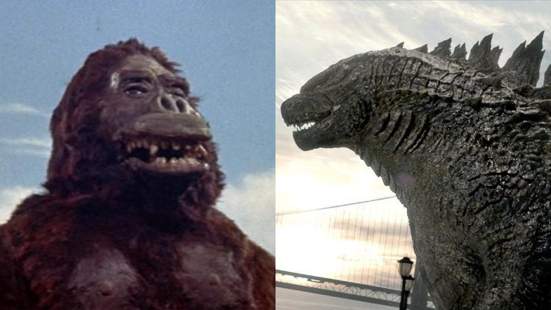 Can you guess which image is from the 1962 movie, and which is from 2021? Probably! (Image: Toho/Legendary)