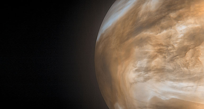 The night side of Venus as seen in thermal infrared.  (Image: JAXA/ISAS/DARTS/Damia Bouic)