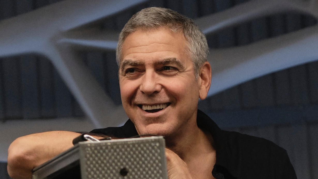 George Clooney on the set of The Midnight Sky. (Photo: Netflix)
