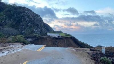 There’s A Hole In California’s Highway One