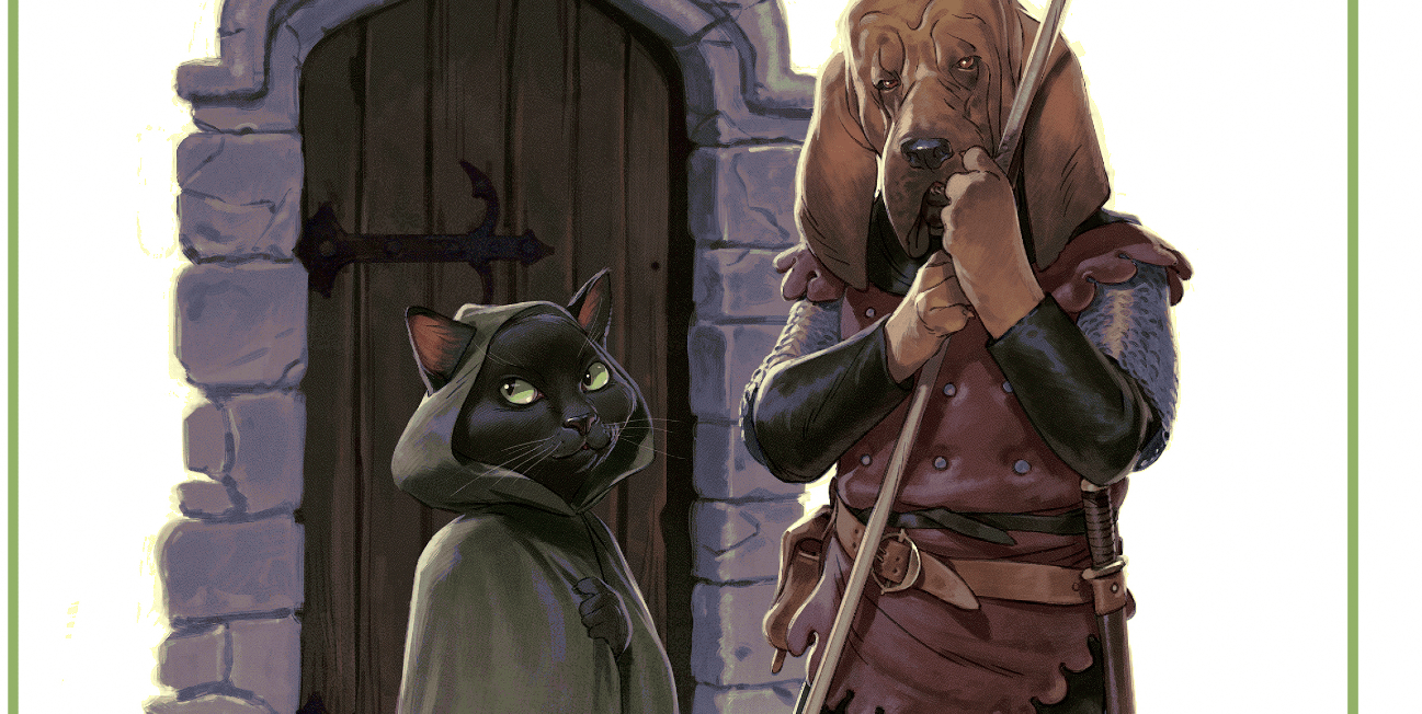 A crop of the cover of Campaigns & Companions: The Complete Role-Playing Guide for Pets. (Image: Rebellion Publishing)