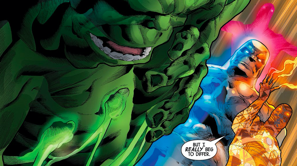 The Hulk facing enemies. (Image: Joe Bennett, Ruy José, Belardino Brabo/Marvel)